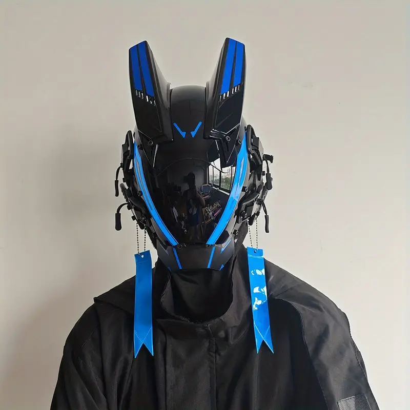 futuristic military motorcycle helmet Hybrid Cyberpunk Helmet