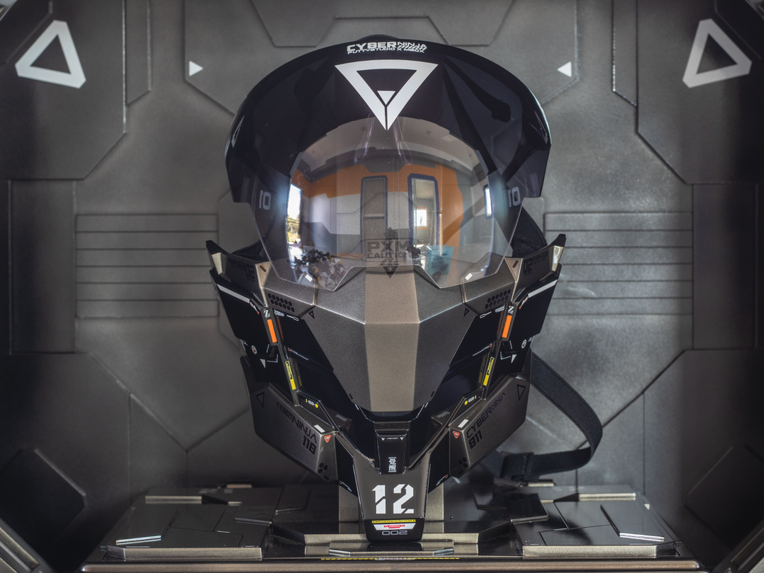 Discover Sci-Fi Chic: Cyberpunk Techwear Mask Gray | CYBER TECHWEAR®