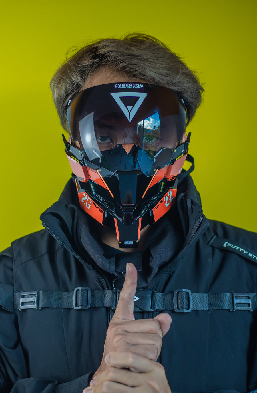 Experience the Future: Handcrafted Cyberpunk Techwear Face Mask | CYBER ...
