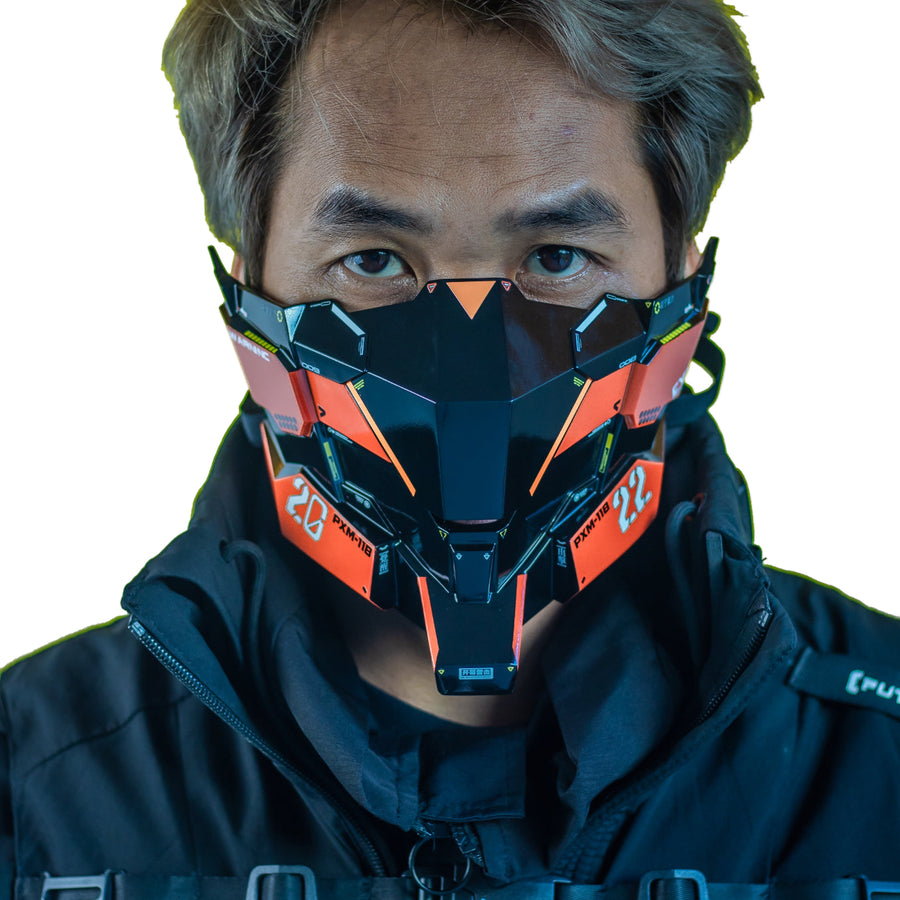 Experience the Future: Handcrafted Cyberpunk Techwear Face Mask | CYBER ...