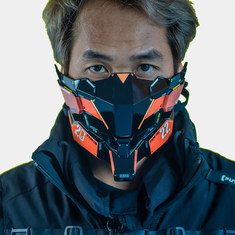 Experience the Future: Handcrafted Cyberpunk Techwear Face Mask | CYBER ...