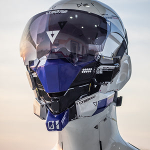 Blue Cyberpunk Mask