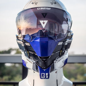 Blue Cyberpunk Mask