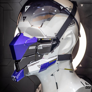 Blue Cyberpunk Mask