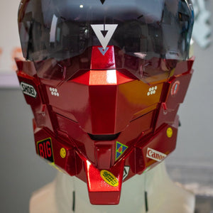 Red Cyberpunk face Mask