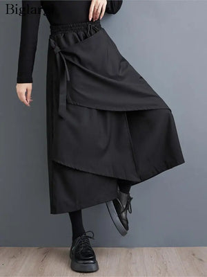 Irregular Skirt Pants