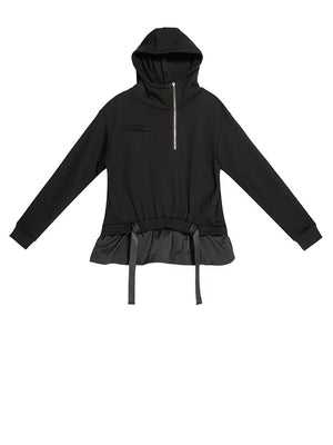 Loose Fit Women Hoodie Black