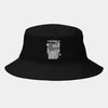 Luxe Heritage Black Bucket Hat