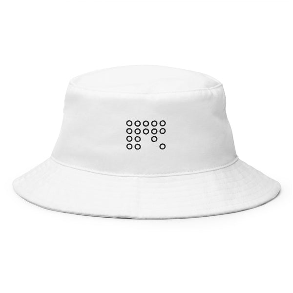 Luxe Urban White Bucket Hat