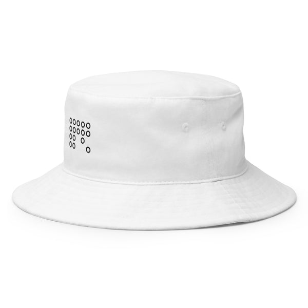 Luxe Urban White Bucket Hat