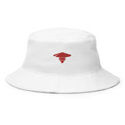 Sombrero de pescador blanco de aspecto minimalista