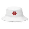 Modern Casual Skull White Bucket Hat