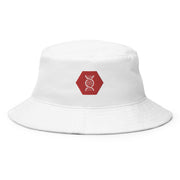 Sombrero de pescador blanco con calavera informal moderno