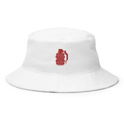 Chapeau Bob Blanc Tête de Mort Look Moderne