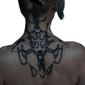 Neck Cyberpunk Tattoo