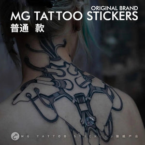 Neck Cyberpunk Tattoo