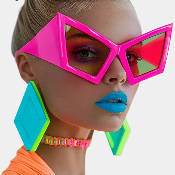 Oversized Cyberpunk Sunglasses Luxury