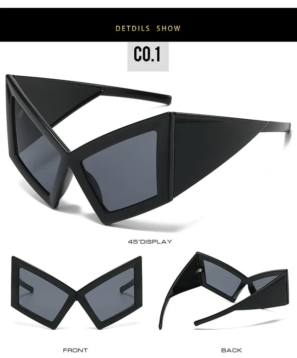 Oversized Cyberpunk Sunglasses Luxury