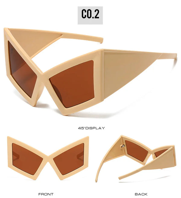 Oversized Cyberpunk Sunglasses Luxury