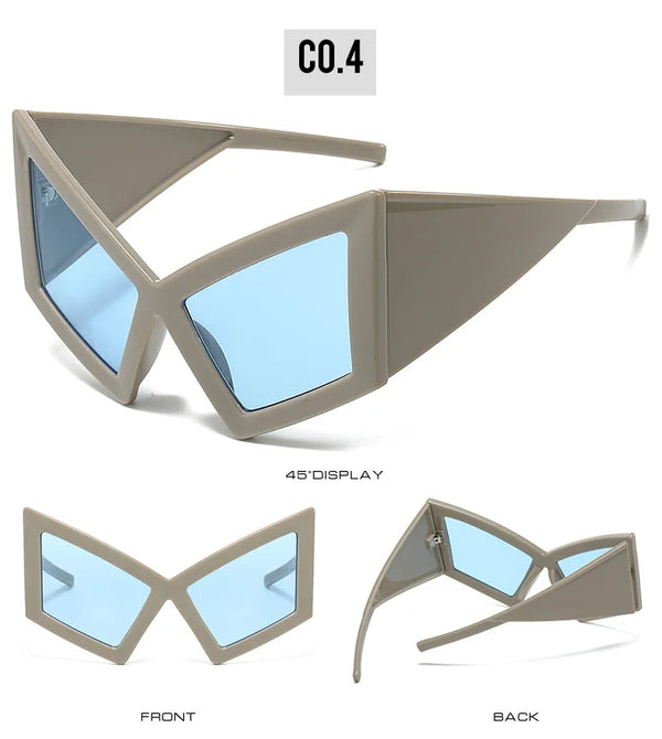 Oversized Cyberpunk Sunglasses Luxury