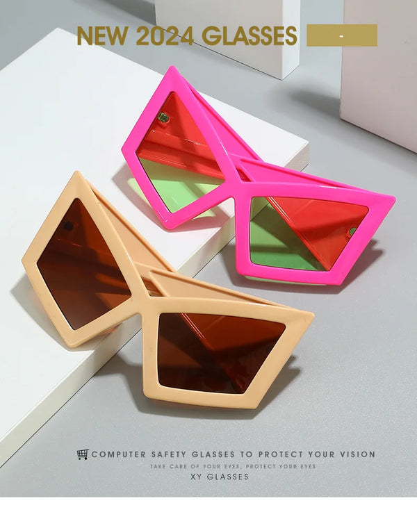 Oversized Cyberpunk Sunglasses Luxury