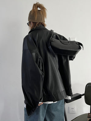 PU leather Spring Jacket For Women