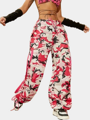 Pantalones cargo de camuflaje rosa 