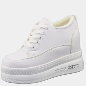 Platform White Sneakers Womens