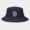 Chapeau bob bleu marine poli