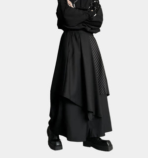 Quality Spring New Patchwork Cropped Skirt Pants