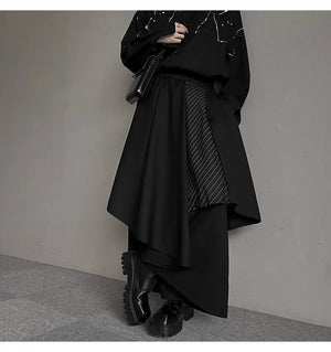 Quality Spring New Patchwork Cropped Skirt Pants