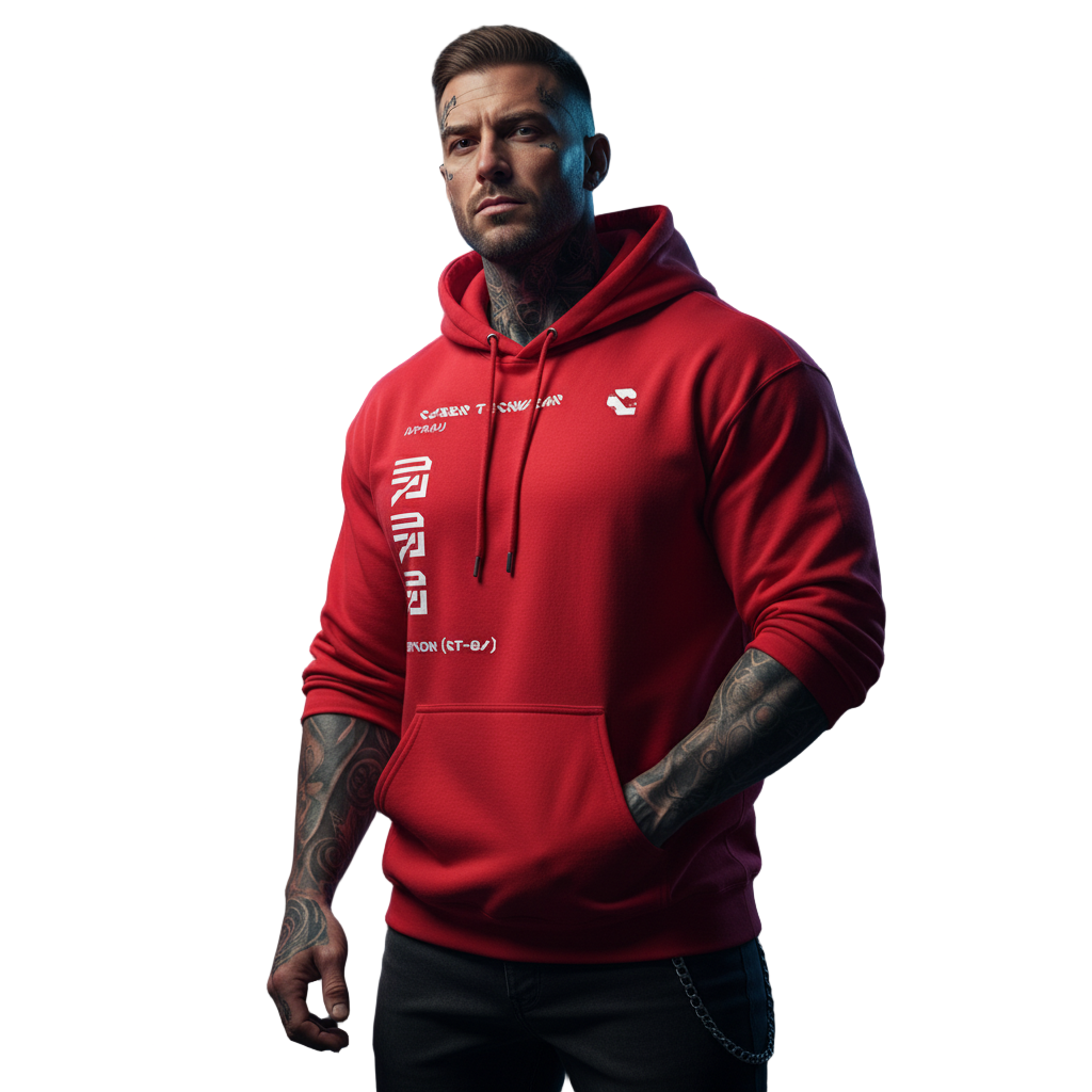 Red Cyberpunk Hoodie CYBER TECHWEAR® – Cyber Techwear