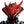 Red and black helmet with futuristic design on a white background