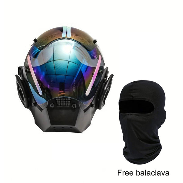 Reflective Cyberpunk Helmet