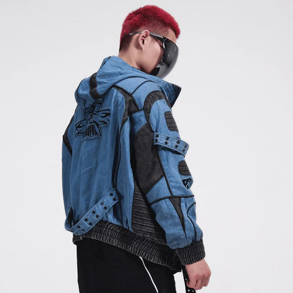 Reflective Embroidery Cyberpunk Jacket