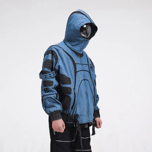 Reflective Embroidery Cyberpunk Jacket