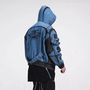 Reflective Embroidery Cyberpunk Jacket