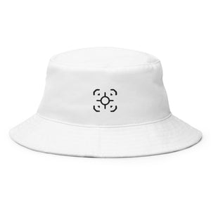 Retro Vibes White Bucket Hat