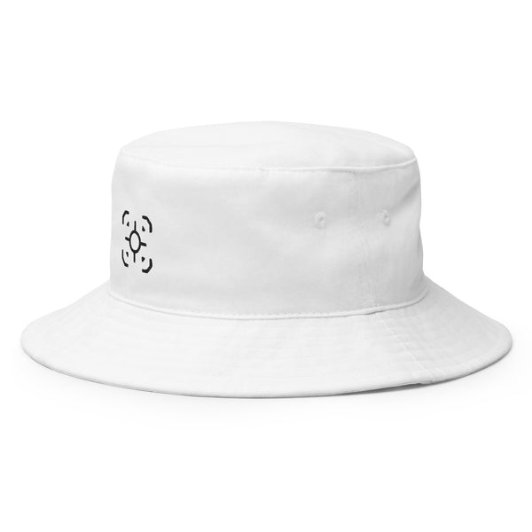 Retro Vibes White Bucket Hat