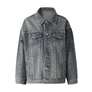 Rhinestone Denim Spring Jacket Women