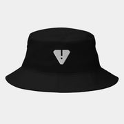 Sombrero de pescador negro con calavera resistente
