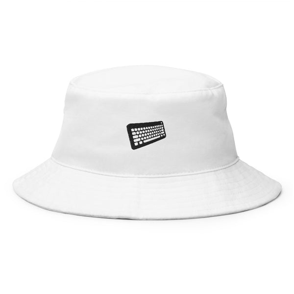 Rugged Skull White Bucket Hat