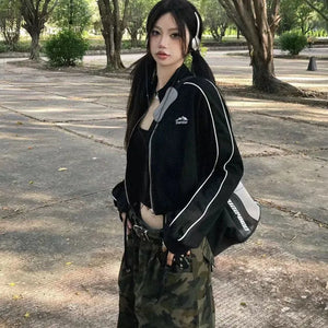 Crop sweater techwear