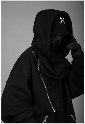 Techwear Black Tactical Hoodie