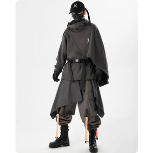 Two Piece Cloak Hoodie Cyberpunk