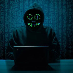 Masque Cyberpunk Halloween Néon Led