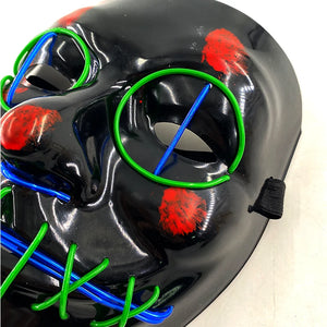 Masque Cyberpunk Halloween Néon Led