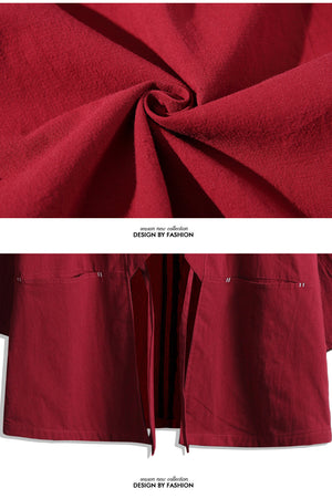 Winter kimono red