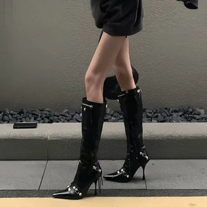 Knight High Boots Black