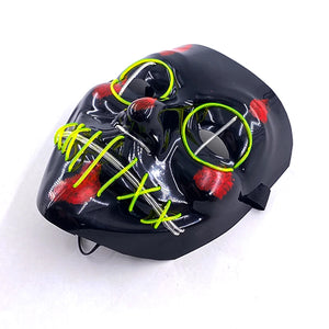 Masque Cyberpunk Halloween Néon Led